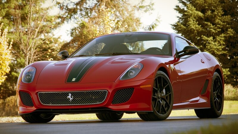 Red Ferrari sports car