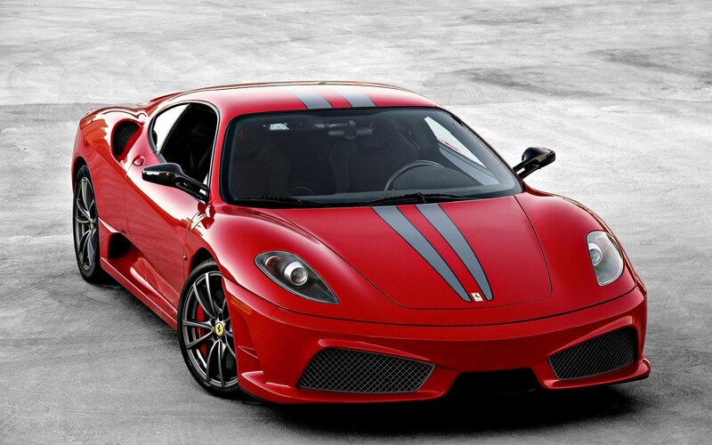 Red Ferrari sports car