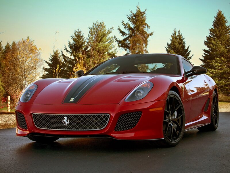 Red Ferrari sports car