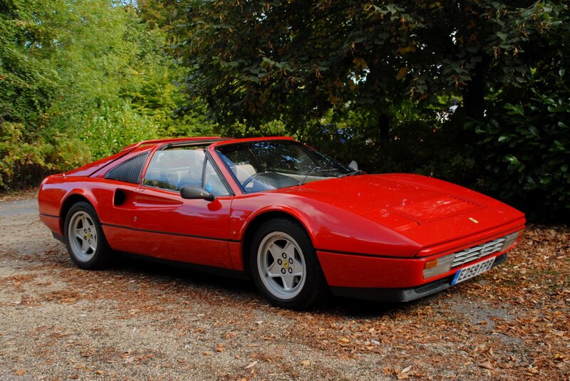 Red Ferrari sports car