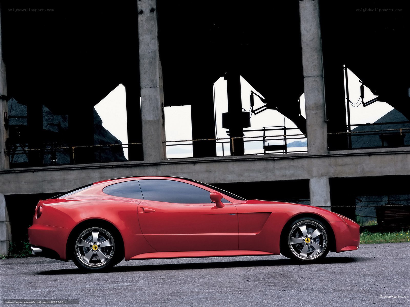 Red Ferrari sports car