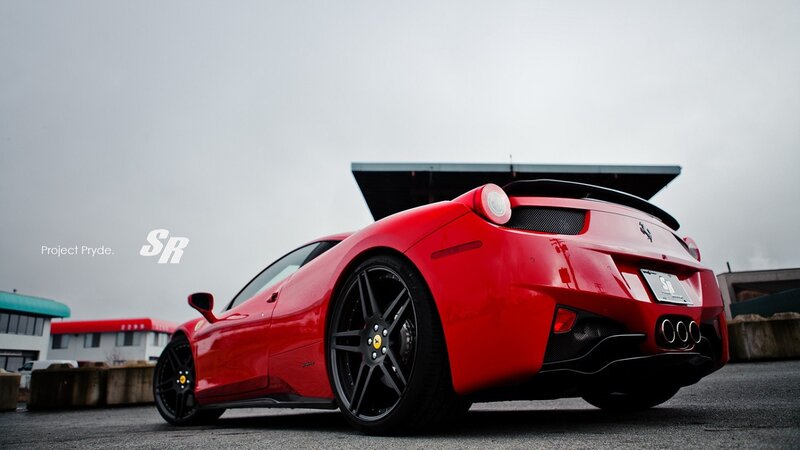 red ferrari sports car