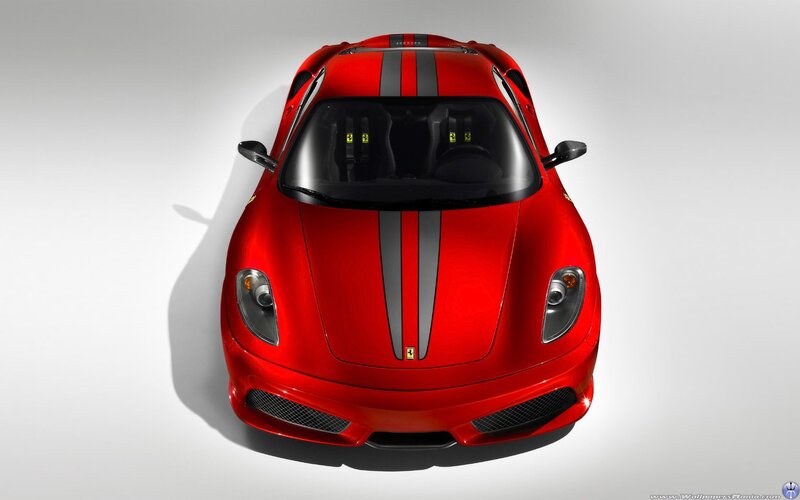 red ferrari sports car