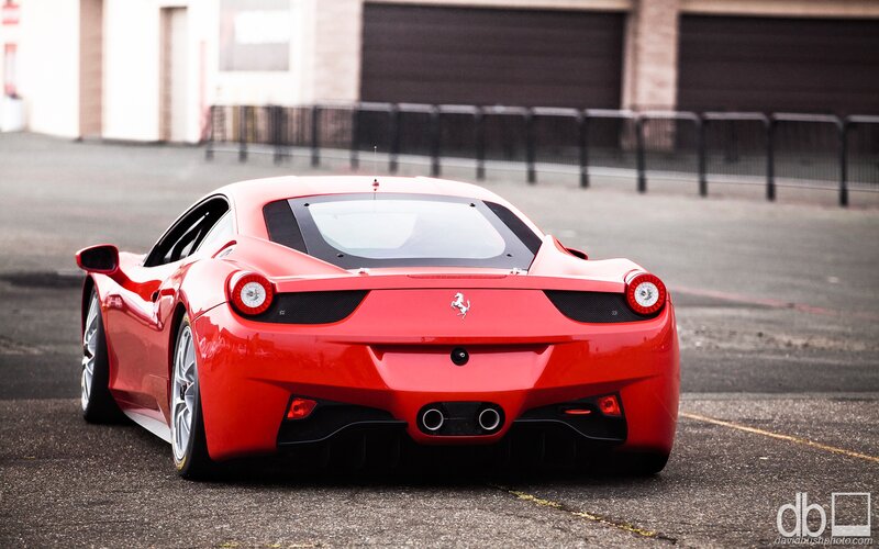 red ferrari sports car