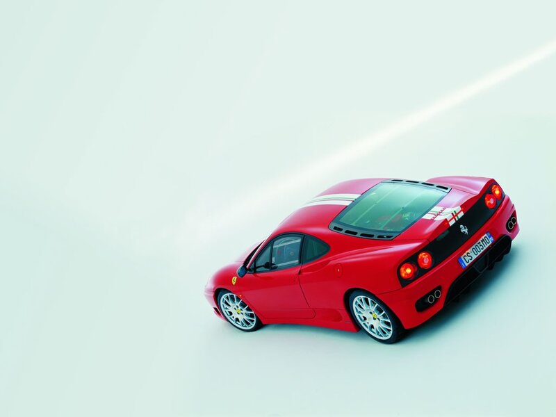 Red Ferrari sports car