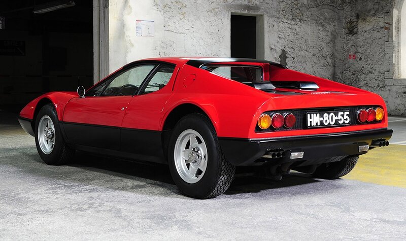 Red Ferrari sports car