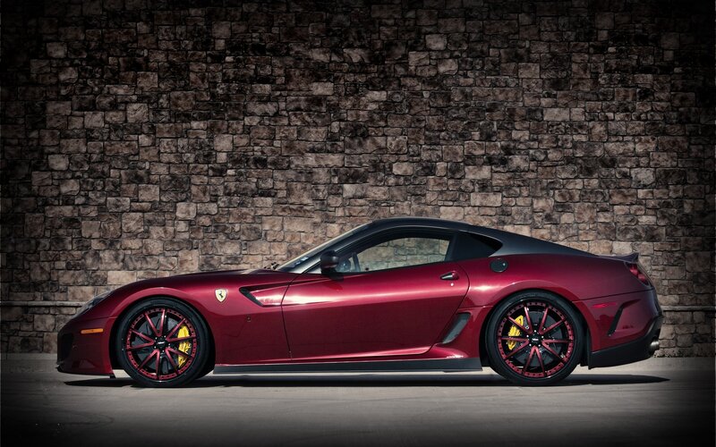 Red Ferrari sports car