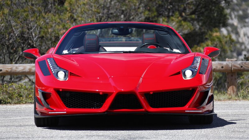 red ferrari sports car