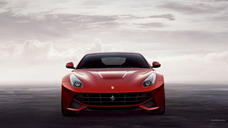 Red Ferrari sports car