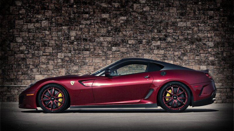 Red Ferrari sports car