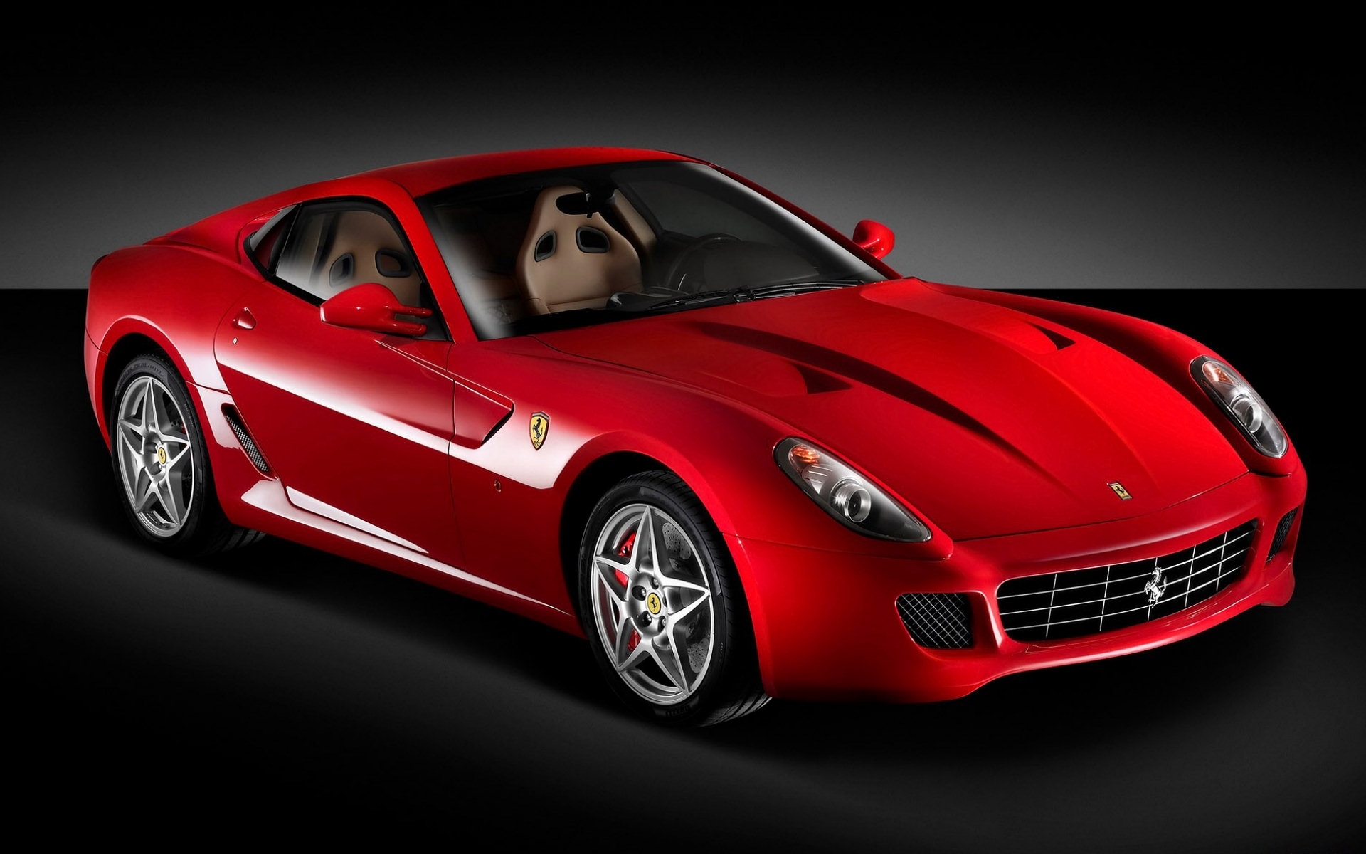 Red Ferrari sports car