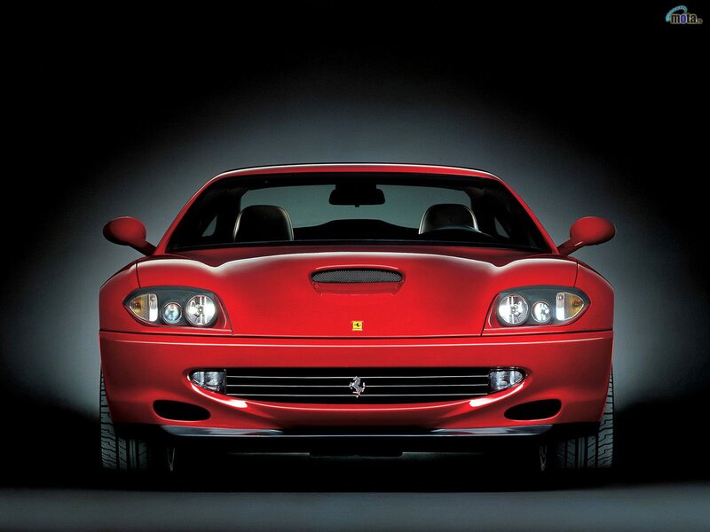 Red Ferrari sports car