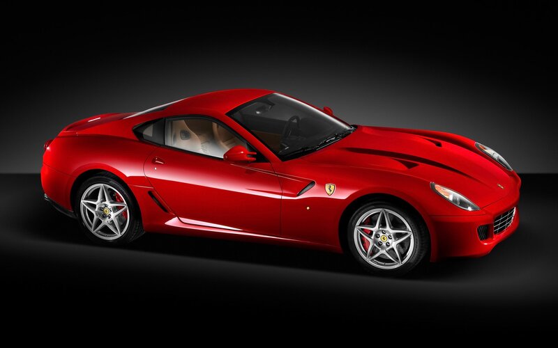 Red Ferrari sports car