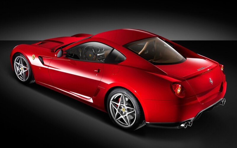 Red Ferrari sports car