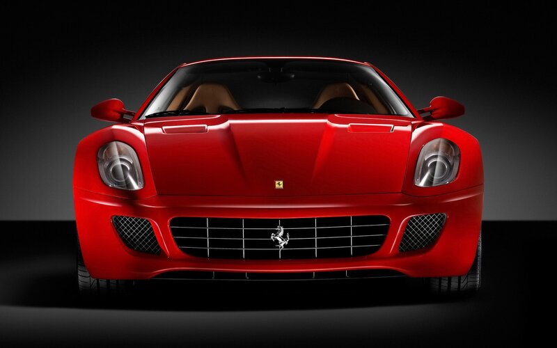 Red Ferrari sports car