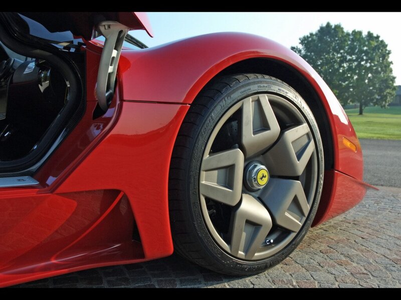 red ferrari sports car