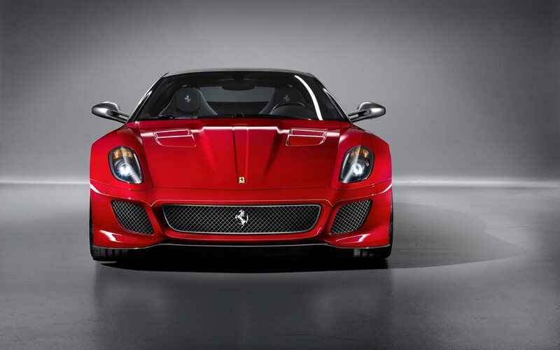 Red Ferrari sports car