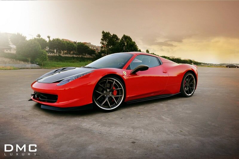 Red Ferrari sports car