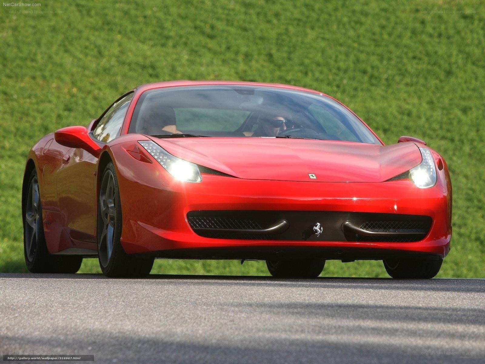 red ferrari sports car