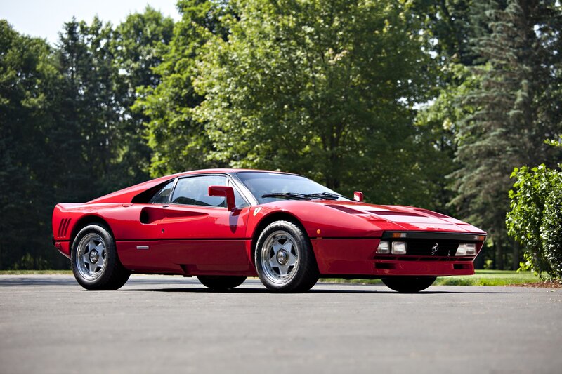 Red Ferrari sports car