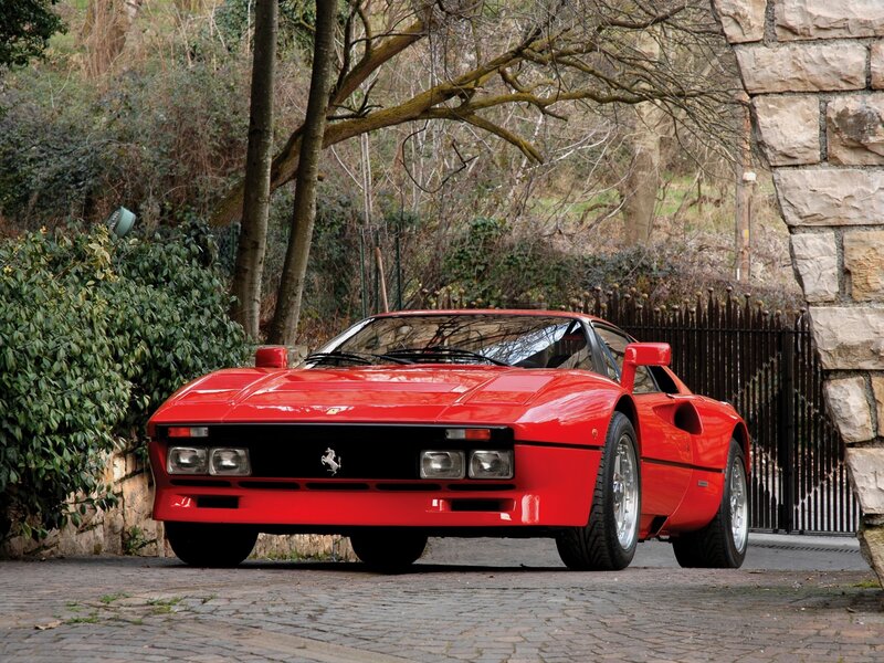 Red Ferrari sports car