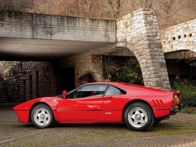 Red Ferrari sports car