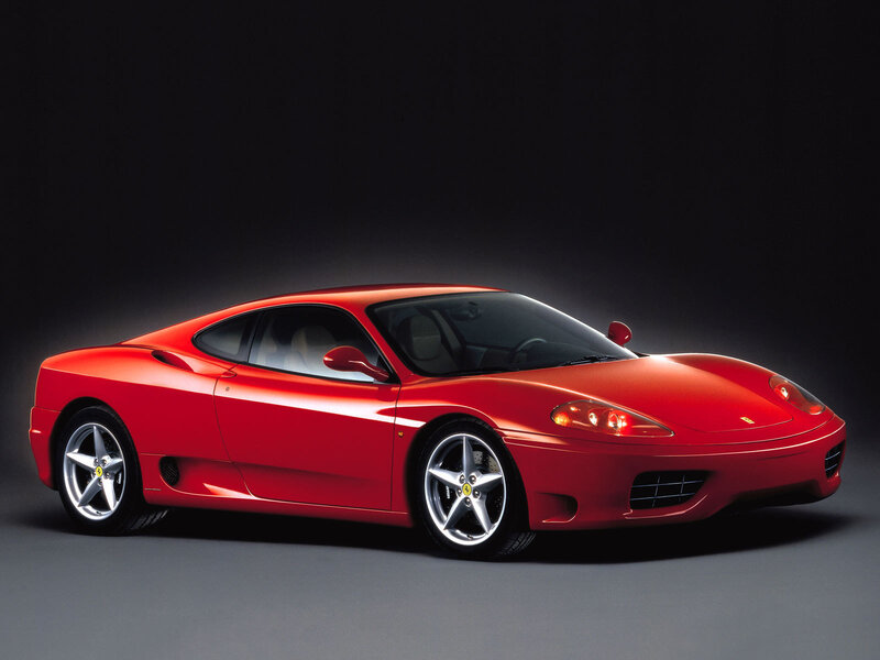 Red Ferrari sports car