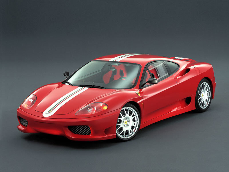 Red Ferrari sports car