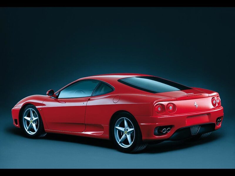 Red Ferrari sports car