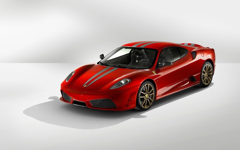 Red Ferrari sports car