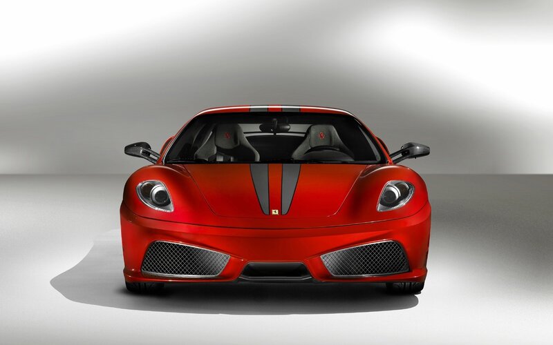 red ferrari sports car