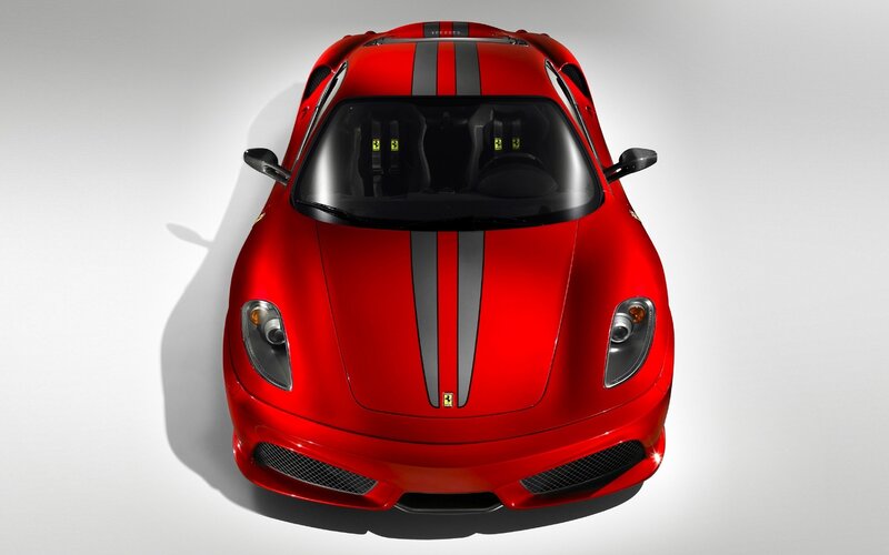 Red Ferrari sports car