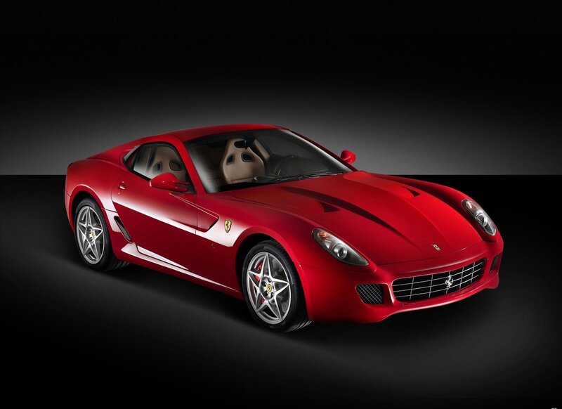 Red Ferrari sports car