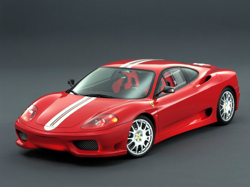 Red Ferrari sports car