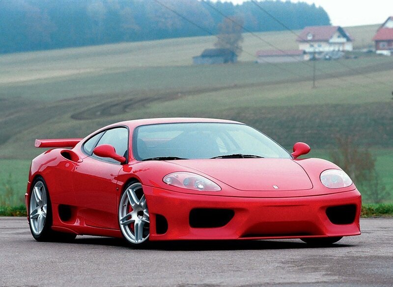Red Ferrari sports car