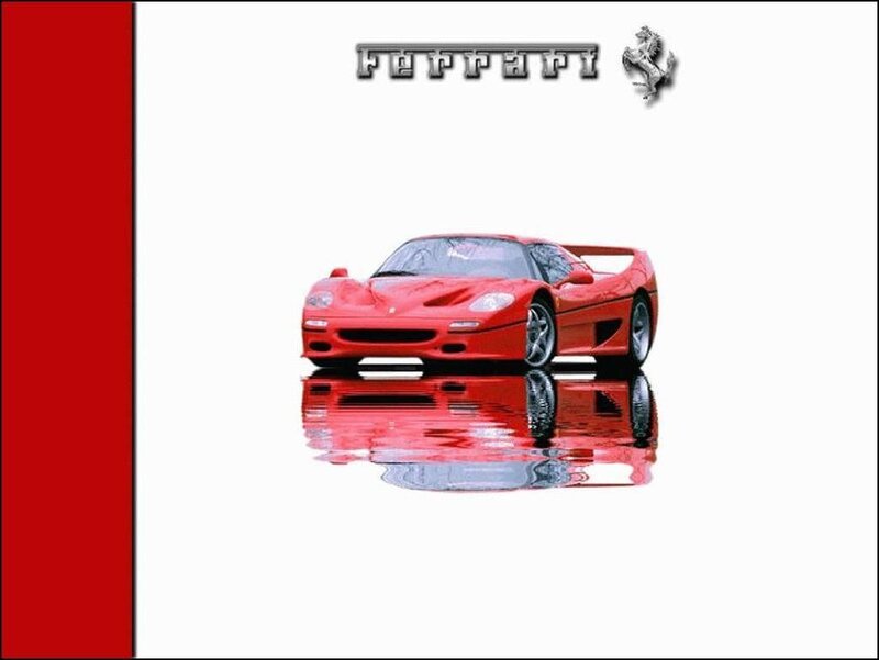 Red Ferrari sports car
