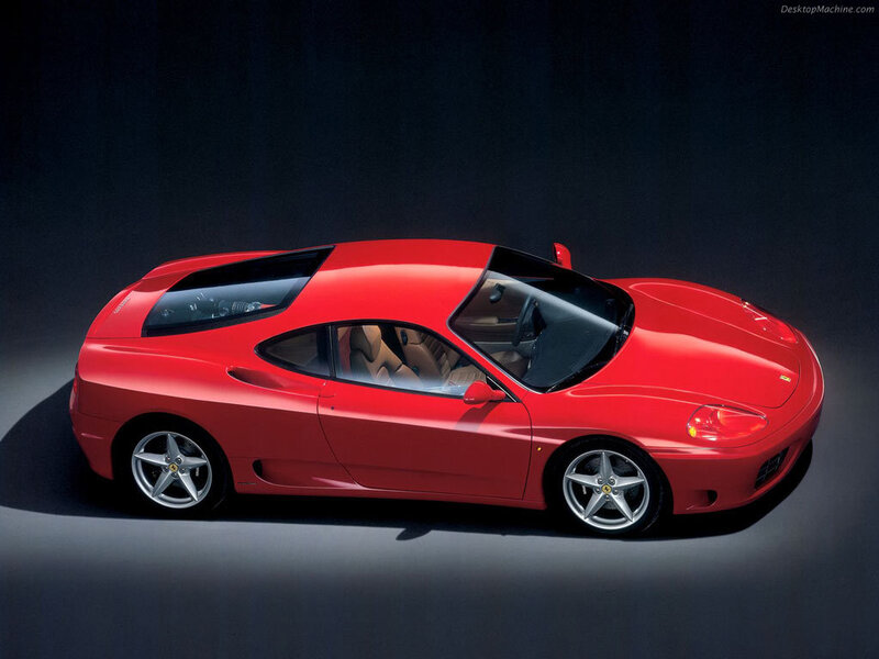 Red Ferrari sports car
