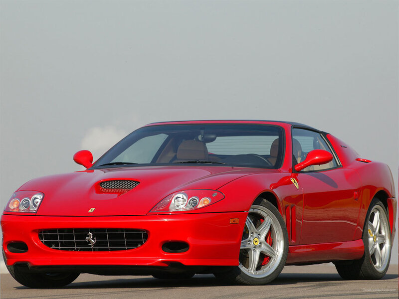 red ferrari sports car