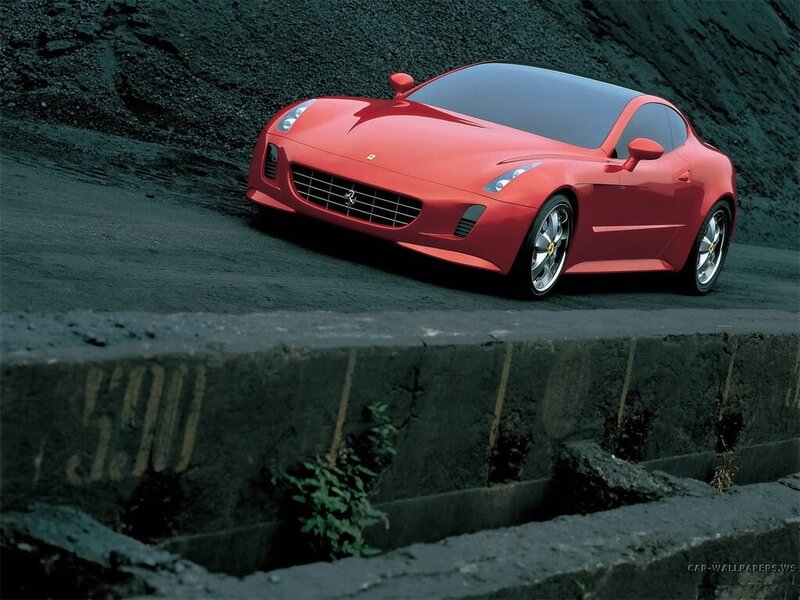 Red Ferrari sports car