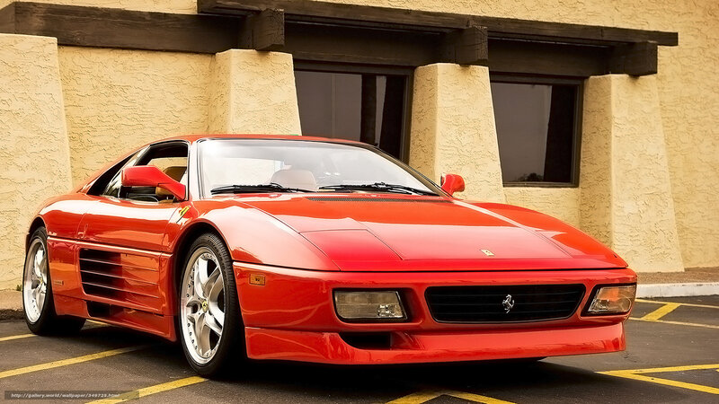 Red Ferrari sports car