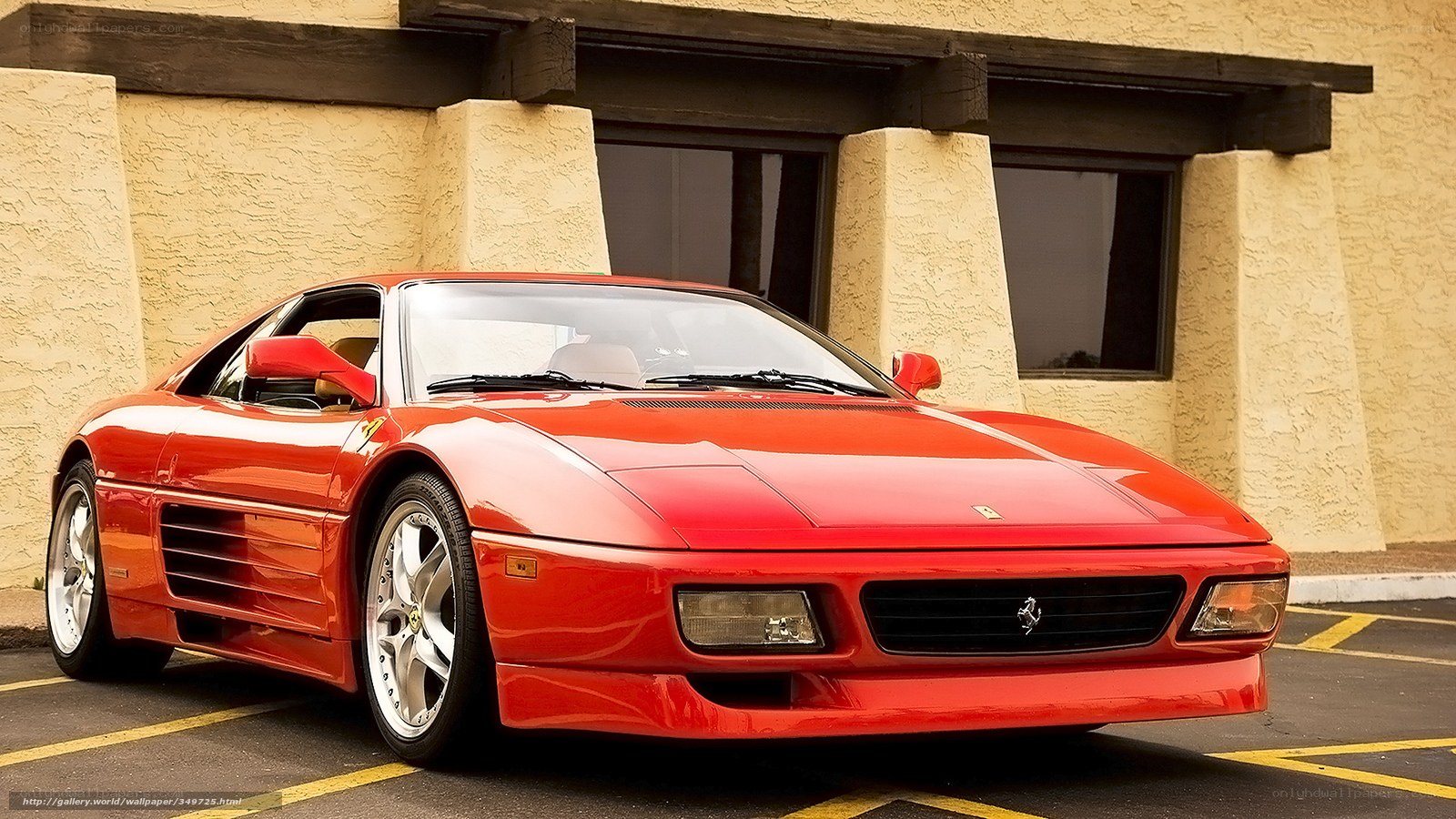 Red Ferrari sports car