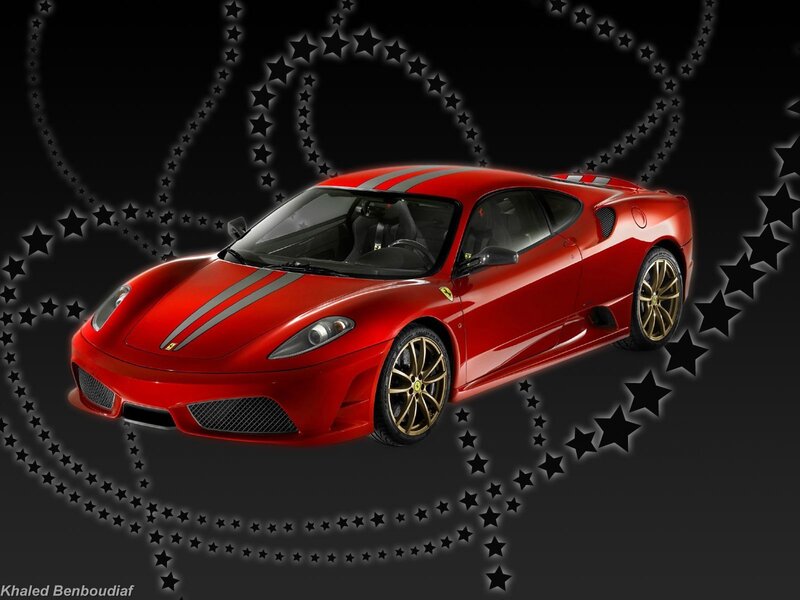 Red Ferrari sports car