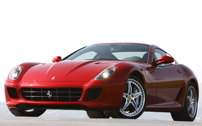 Red Ferrari sports car