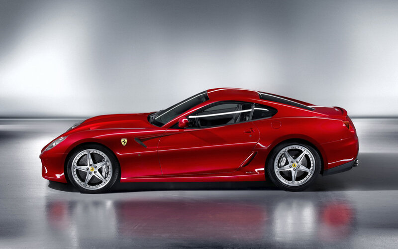 Red Ferrari sports car