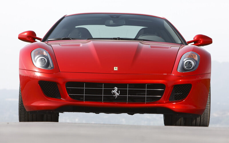 Red Ferrari sports car