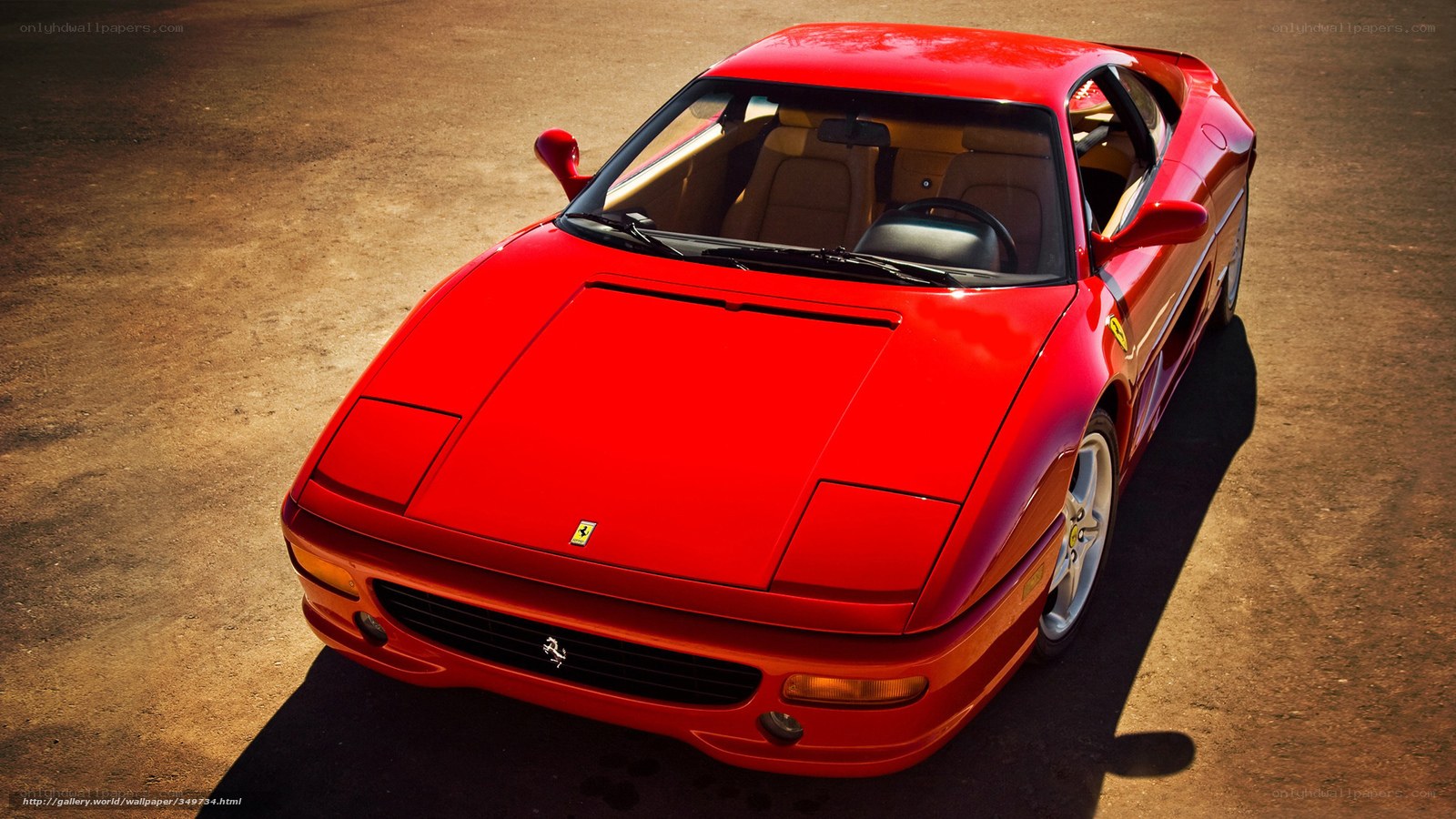 Red Ferrari sports car