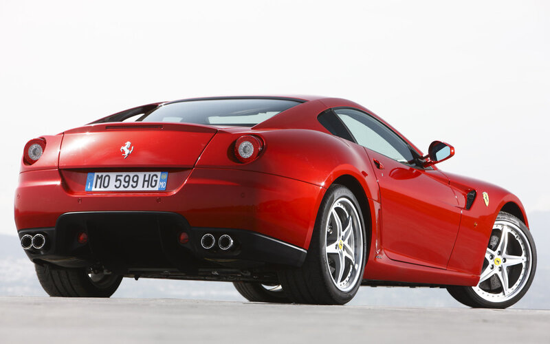 Red Ferrari sports car