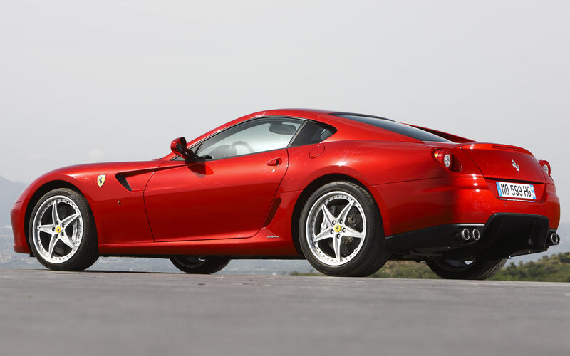 red ferrari sports car