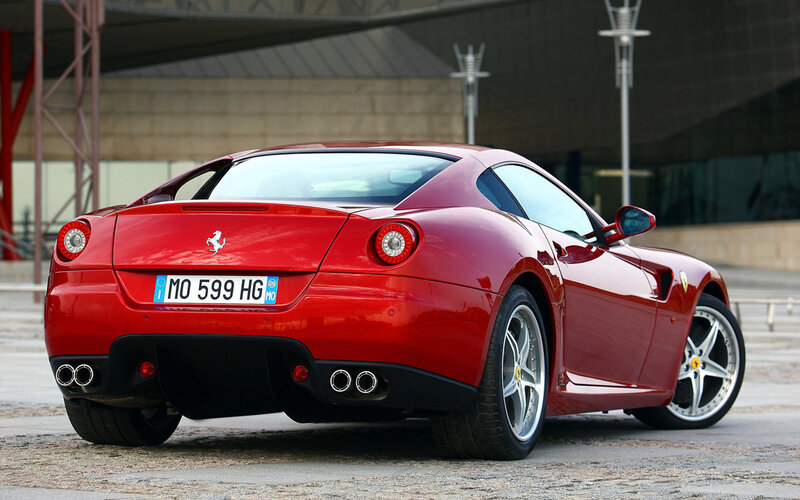 Red Ferrari sports car