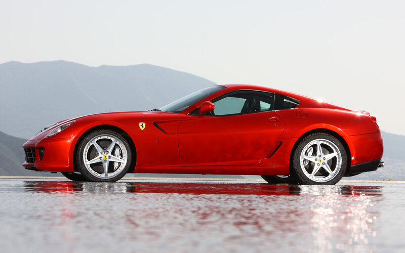 Red Ferrari sports car
